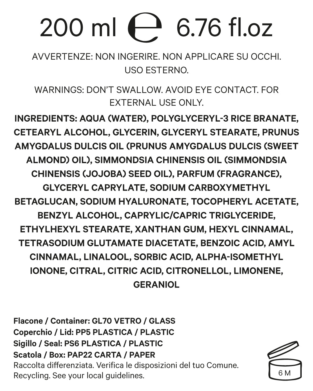 SICILE BODY CREAM